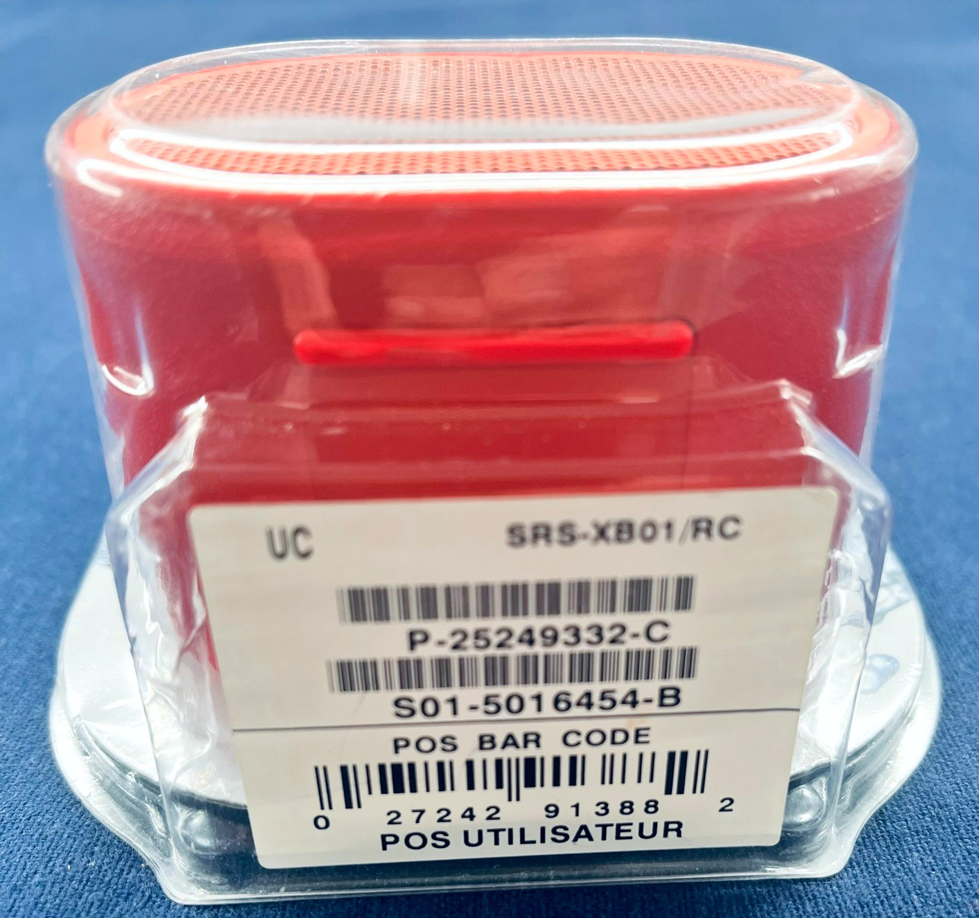 New in Box Sony SRS-XB01 Extra BASS Portable Wireless Speaker in Red