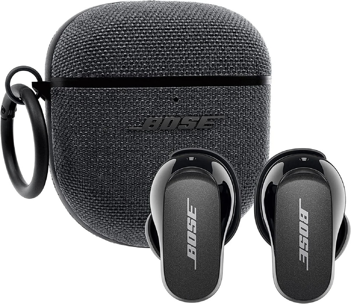 Bose QuietComfort Earbuds II – Black with Fabric Case (883974‑0010)