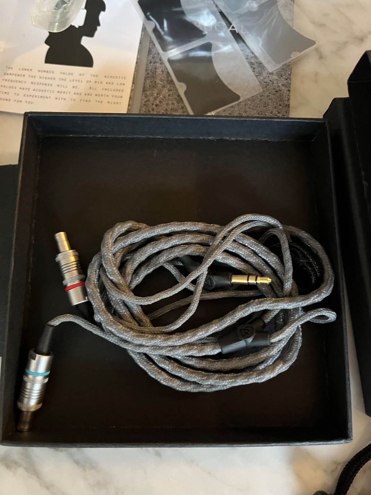 CAMPFIRE AUDIO CASCADE CAM-5003 Headphone USED W/BOX + ALO silver cable