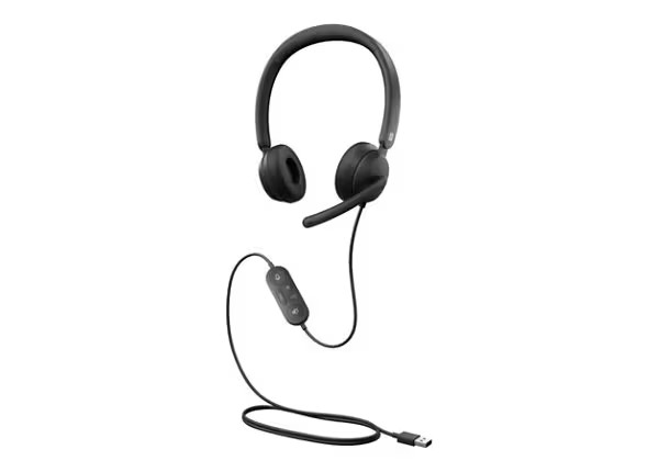 NEW Microsoft 8JN-00001 Modern USB Headset – Stereo Wired On-ear Binaural Noise