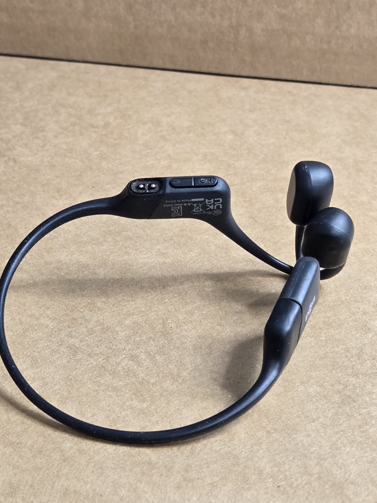 SHOKZ OpenRun S803 Open-Ear Bone Conduction Sport Headphones Only Black