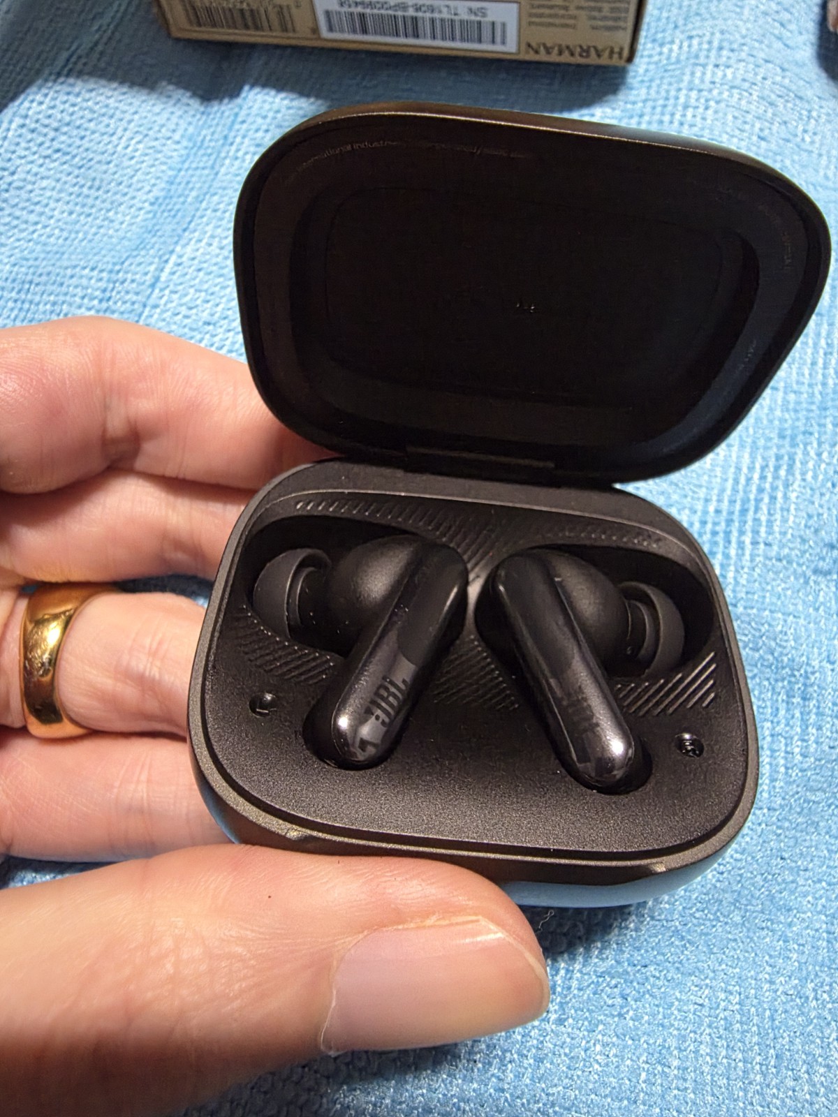 JBL Live Beam 3 Noise Cancelling Earbuds Black