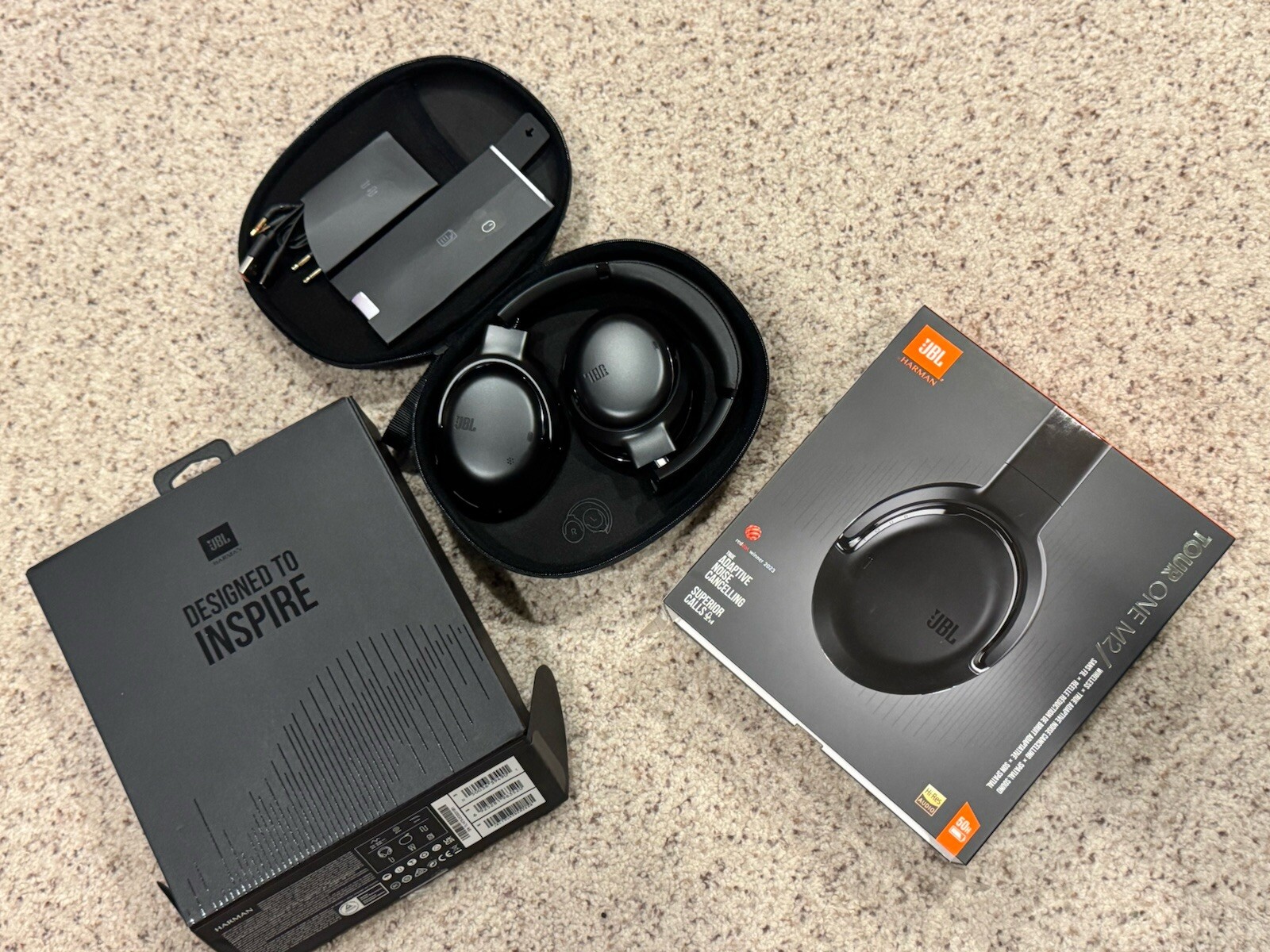JBL Tour One M2 Wireless Over-Ear Noise Cancelling Headphones (Black) (NEW)