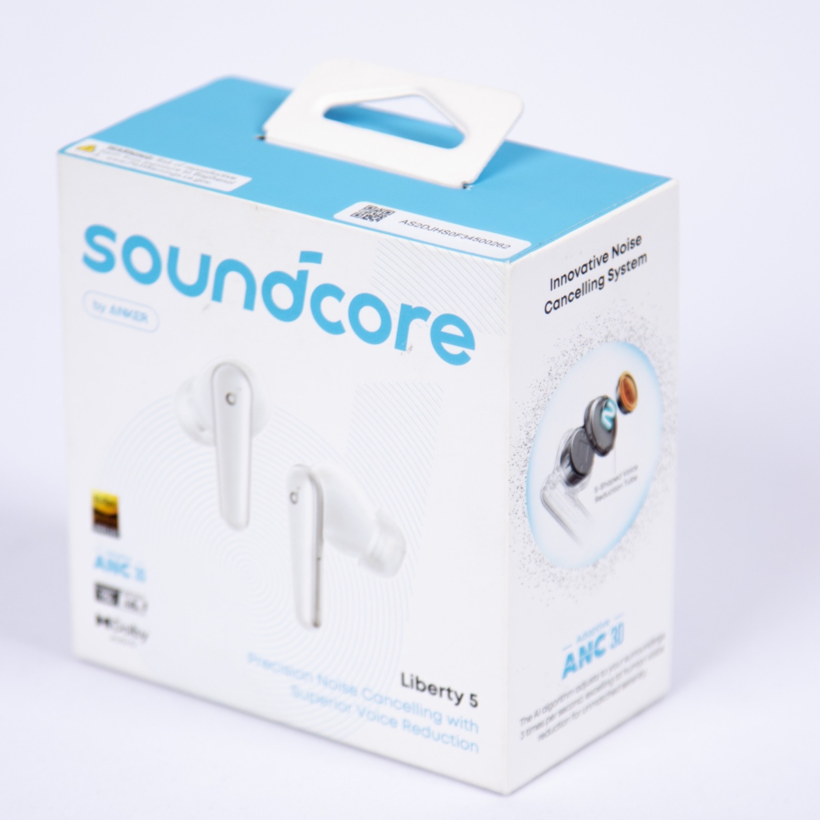 Soundcore by Anker Liberty 5 ANC 3.0 Earbuds Dolby 6‑Mic AI Clear Calls White
