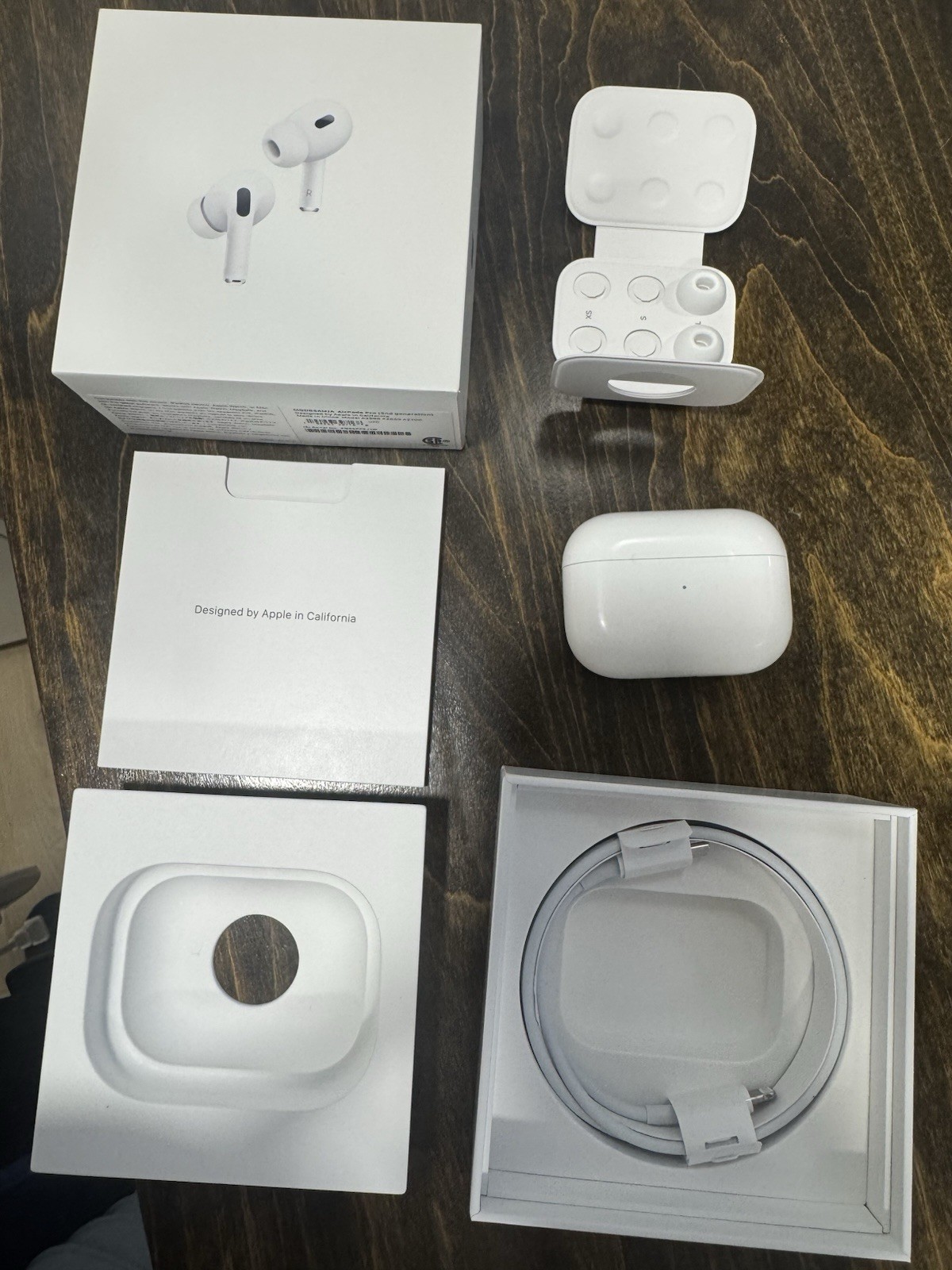 Apple AirPods Pro 2nd Gen White ANC Wireless Bluetooth Earbuds w/ MagSafe Case