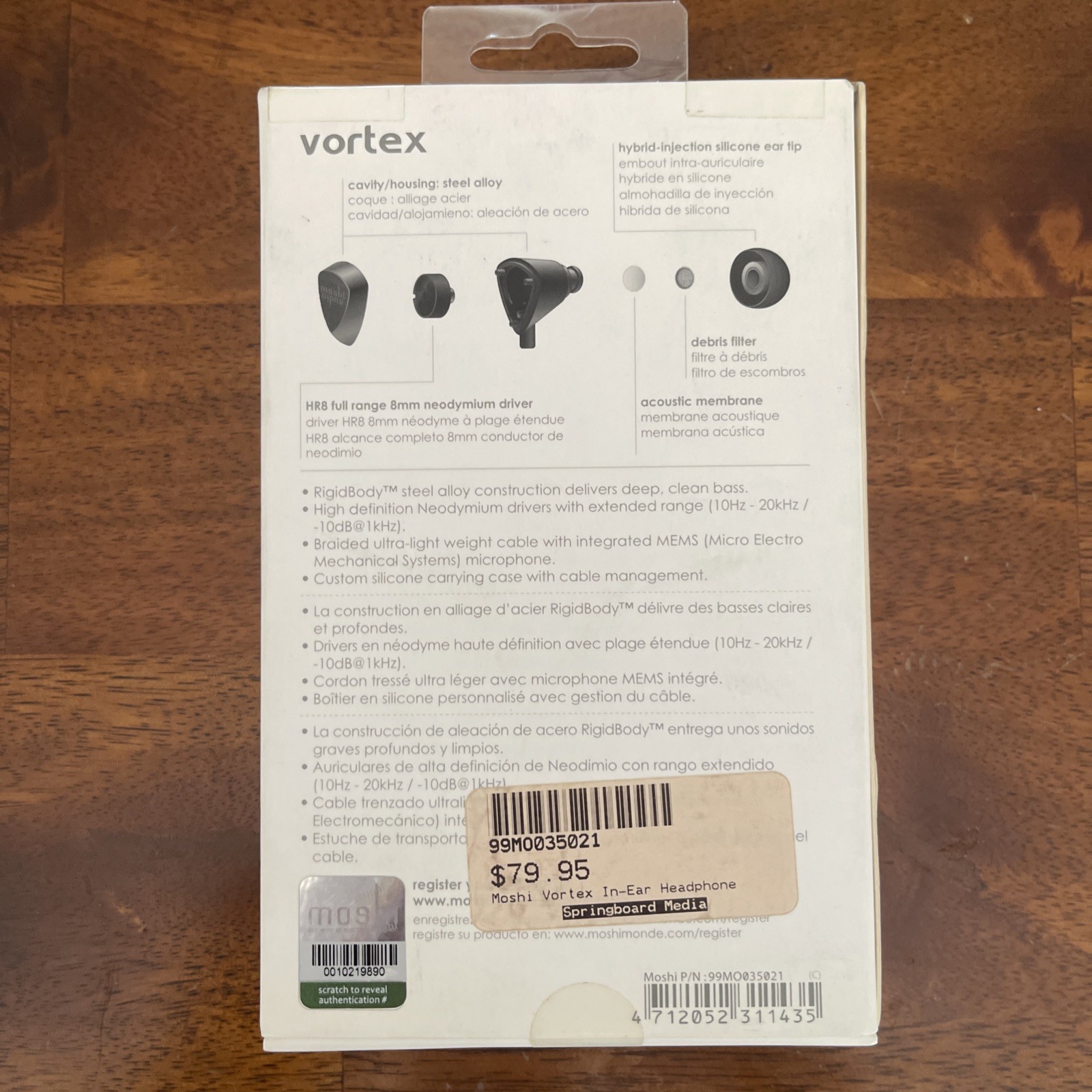 Moshi Audio Vortex PRO Earbuds