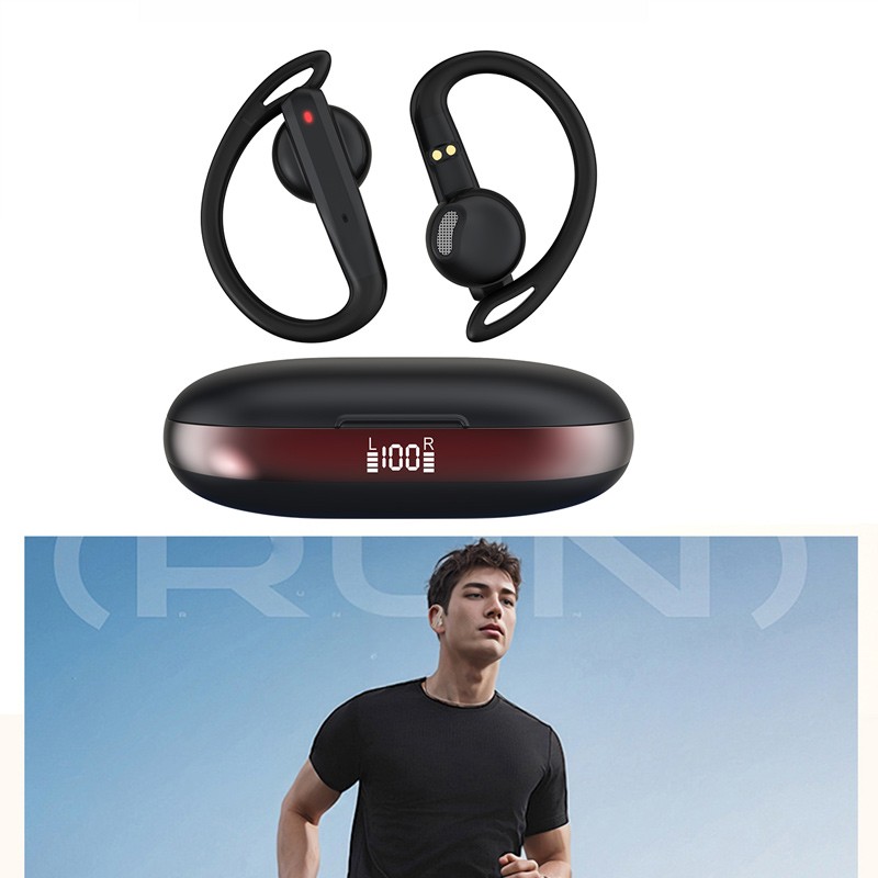 Wireless Bluetooth Earphones Sports Headphones Ear Hook Running Earbuds Headset