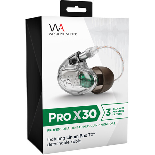 Westone Audio Pro X30 Universal-Fit 3-Way In-Ear Musician’s Monitors