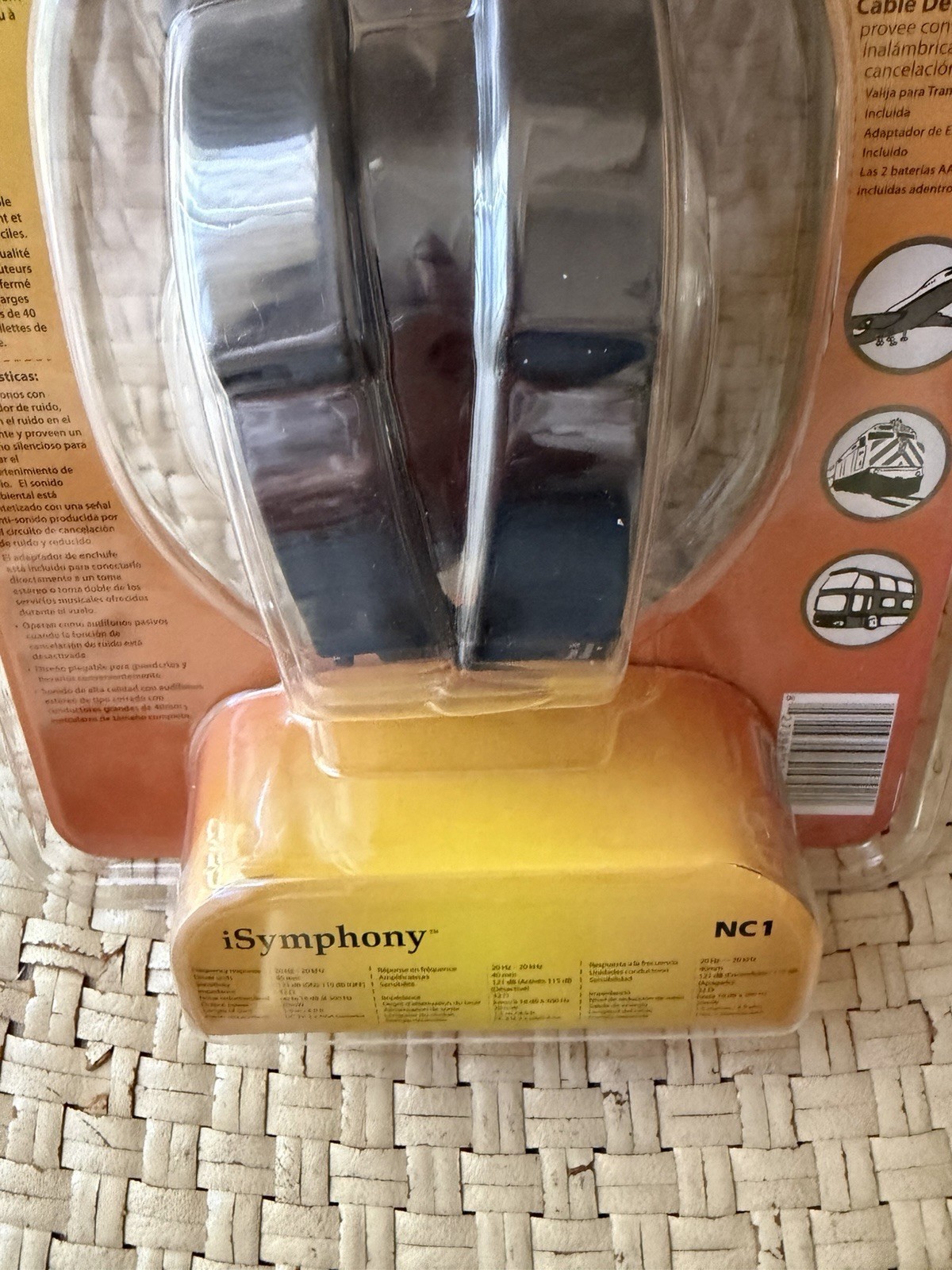 ISymphony NCI Noise Canceling Stereo Headphone – Detachable Cable & Airplane