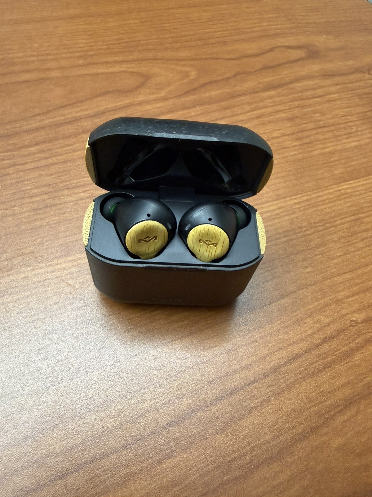 House of Marley Rebel True Wireless Bluetooth Earbuds NC Mic IPX5 Black/Brown