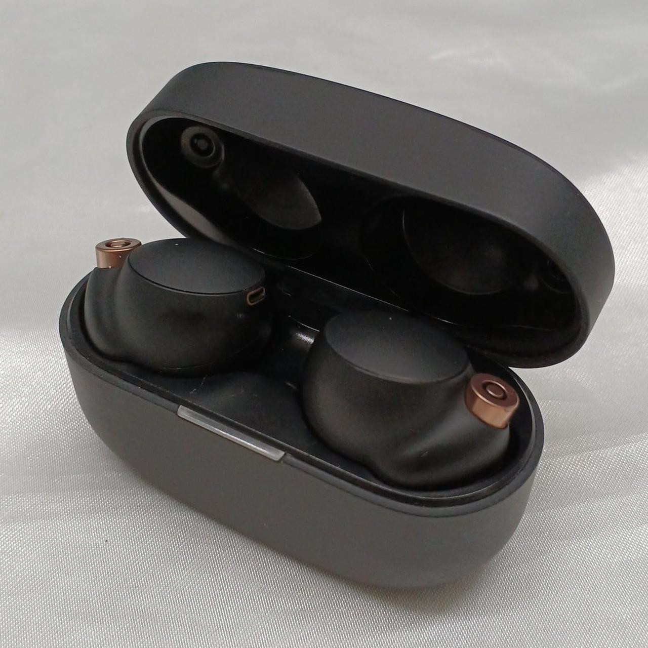 Sony WF-1000XM4 Black Wireless Noise Canceling Earbuds Headphones Tested Working