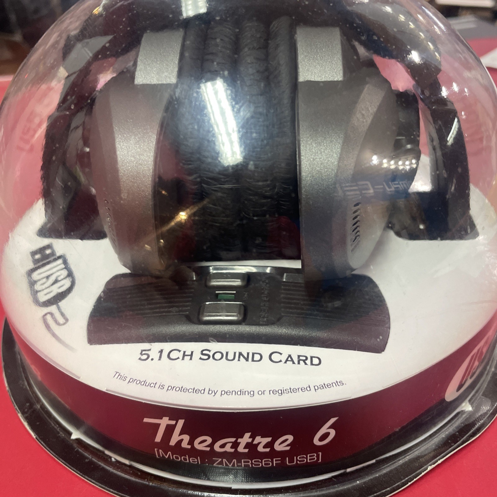 Vintage Zalman Theatre 6 USB 5.1 Surround Sound Over-Ear Headphones ZM-RS6F USB