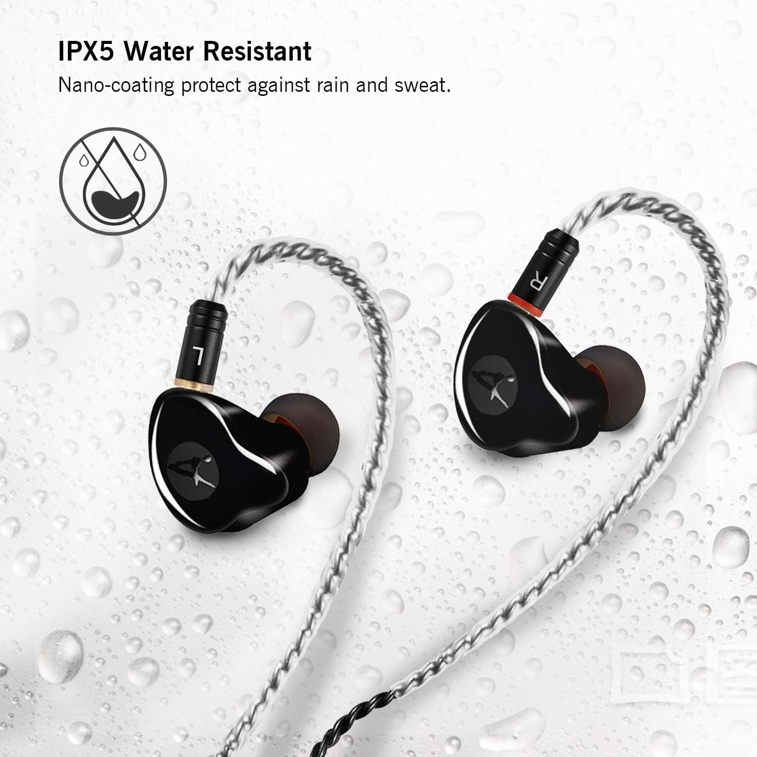 in Ear Monitor Headphones, HiFi Stereo IEM Earphones, Dynamic Dual Driver Wir…