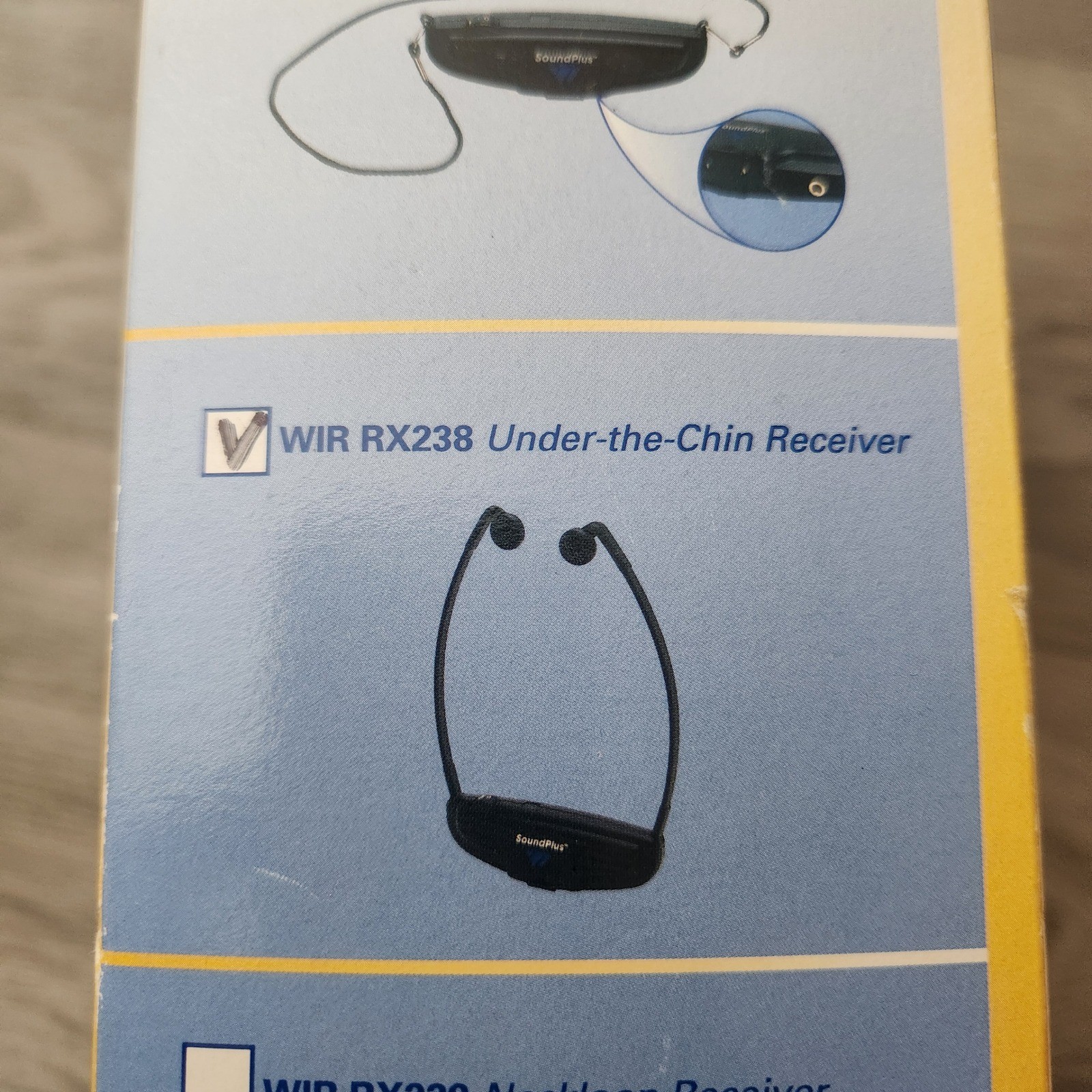 Williams Sound SoundPlus TV Infrared Listening System WIR 238 Under-the-Chin Set