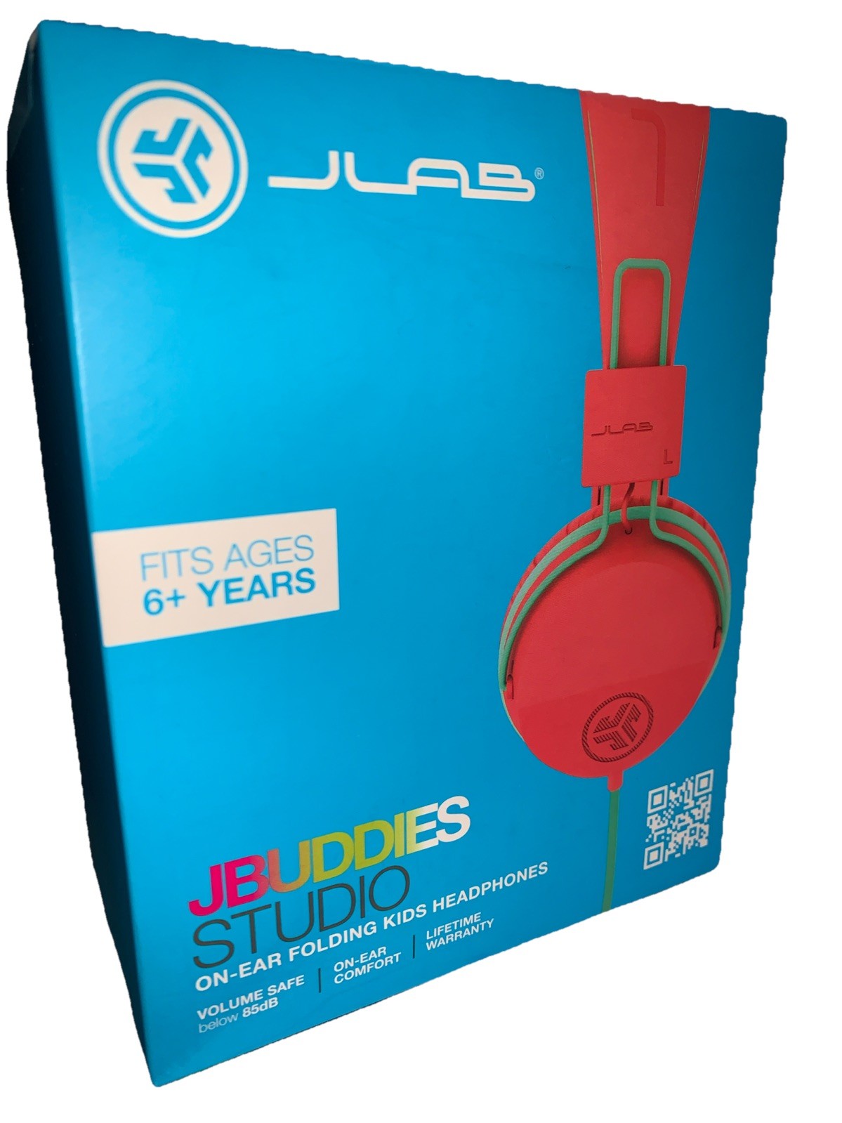 JLab JBuddies Studio Wired Headphones – Orange/ Green