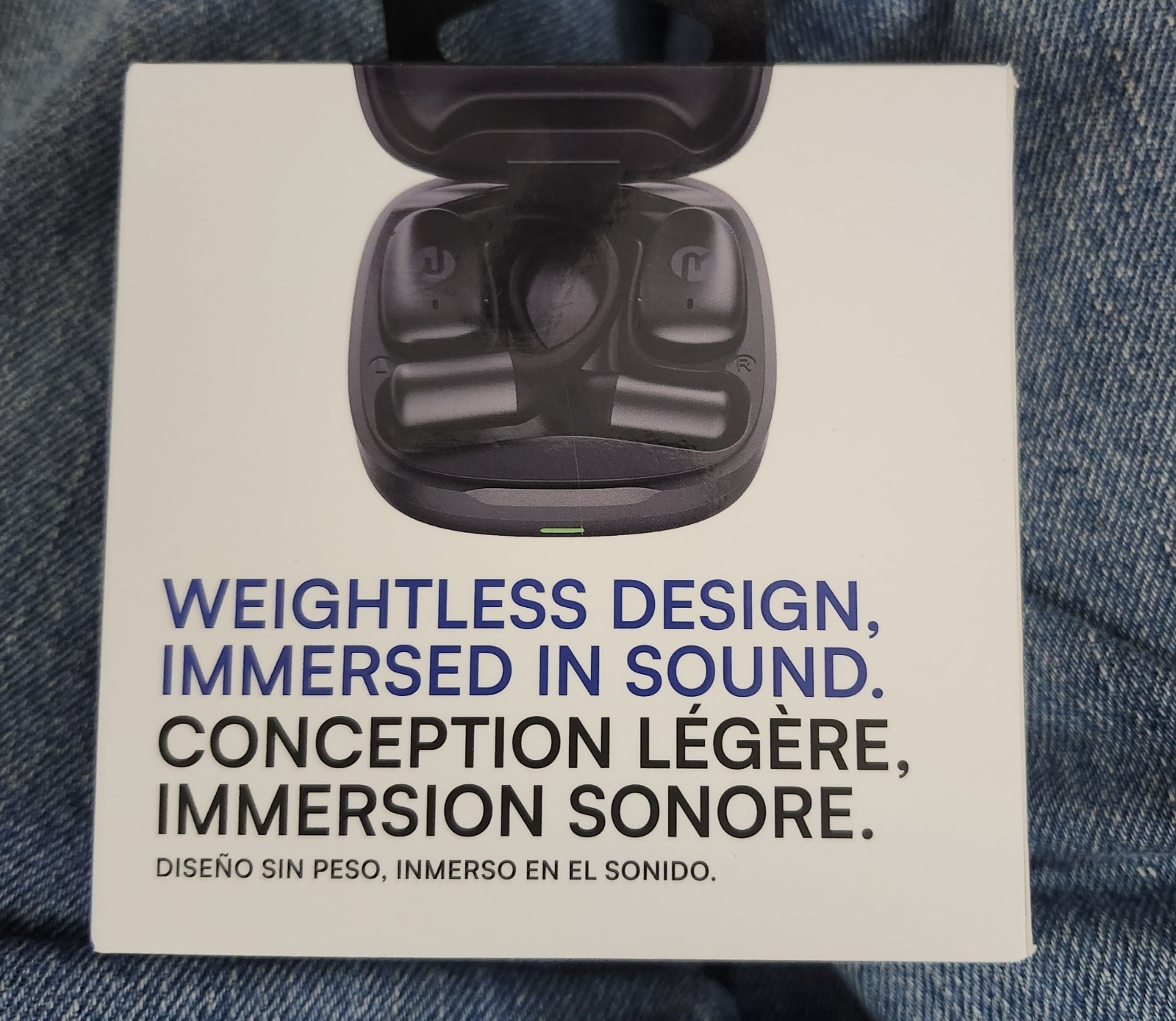 Raycon Essential Open Earbuds Wireless Bluetooth Headphones Black Open Box