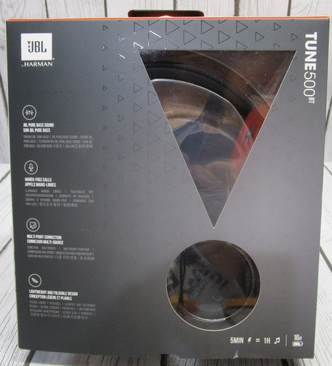 JBL TUNE 500BT Bluetooth Headband Over-Ear High-Quality Wireless Headphones NEW