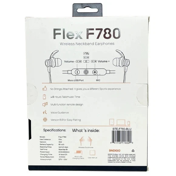Flex F780 Wireless Headphones- Free Shipping on 2nd Pair