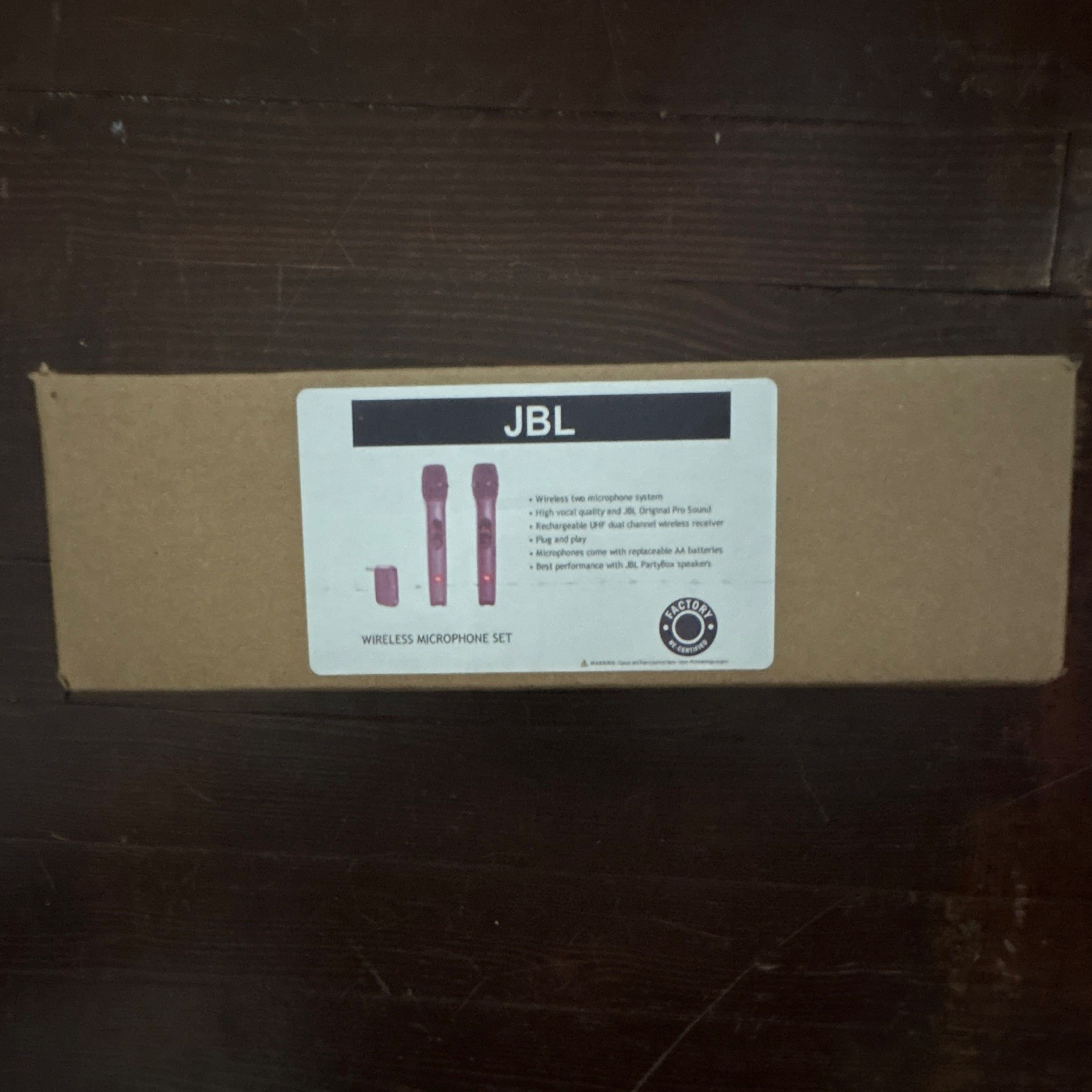 JBL Wireless Microphone Set 2.5mm Jack receiver Black Model WIRELESSMICAM-Z