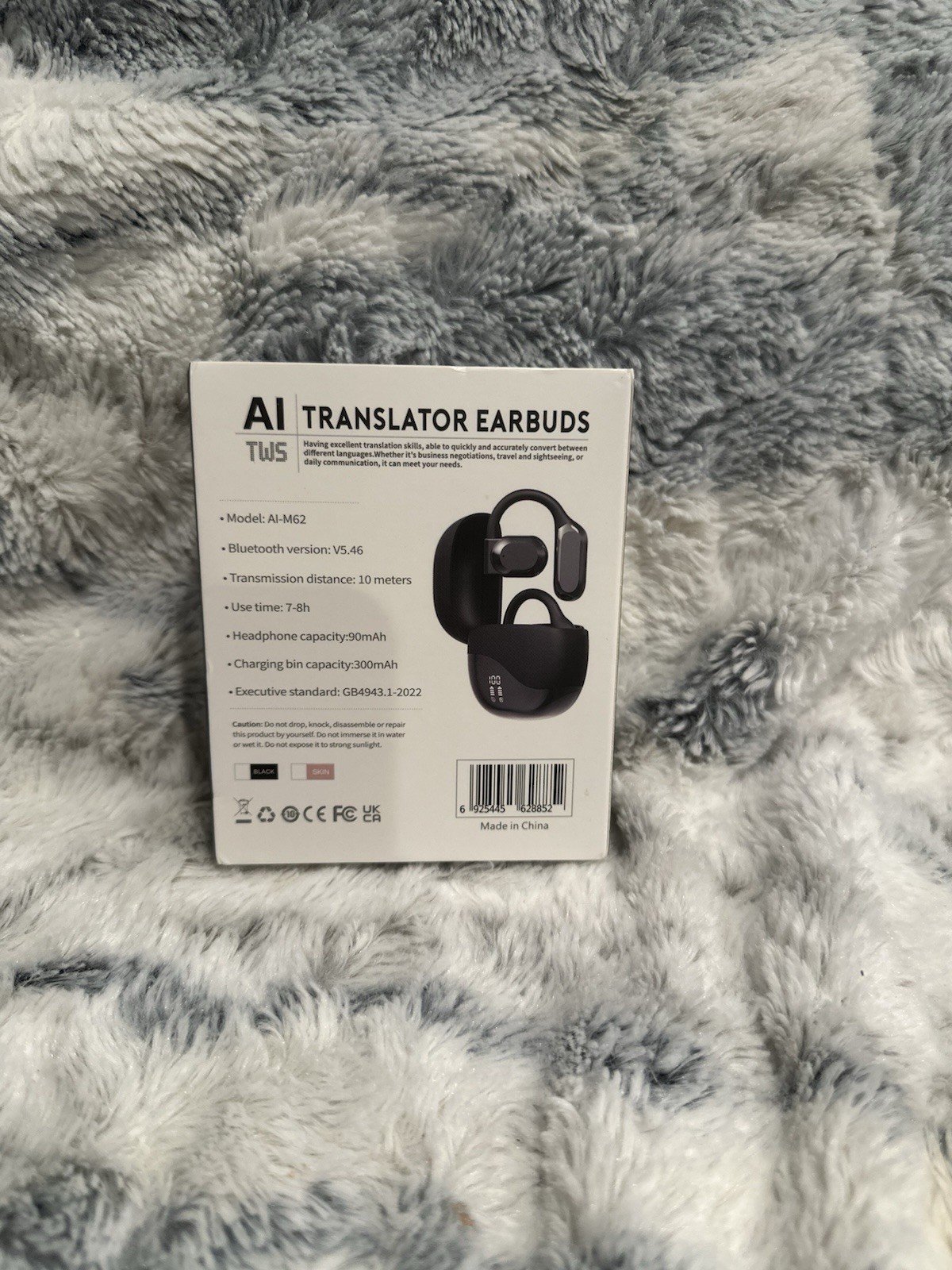 AI-M62 Translator Earbuds Bluetooth Translation Headphones