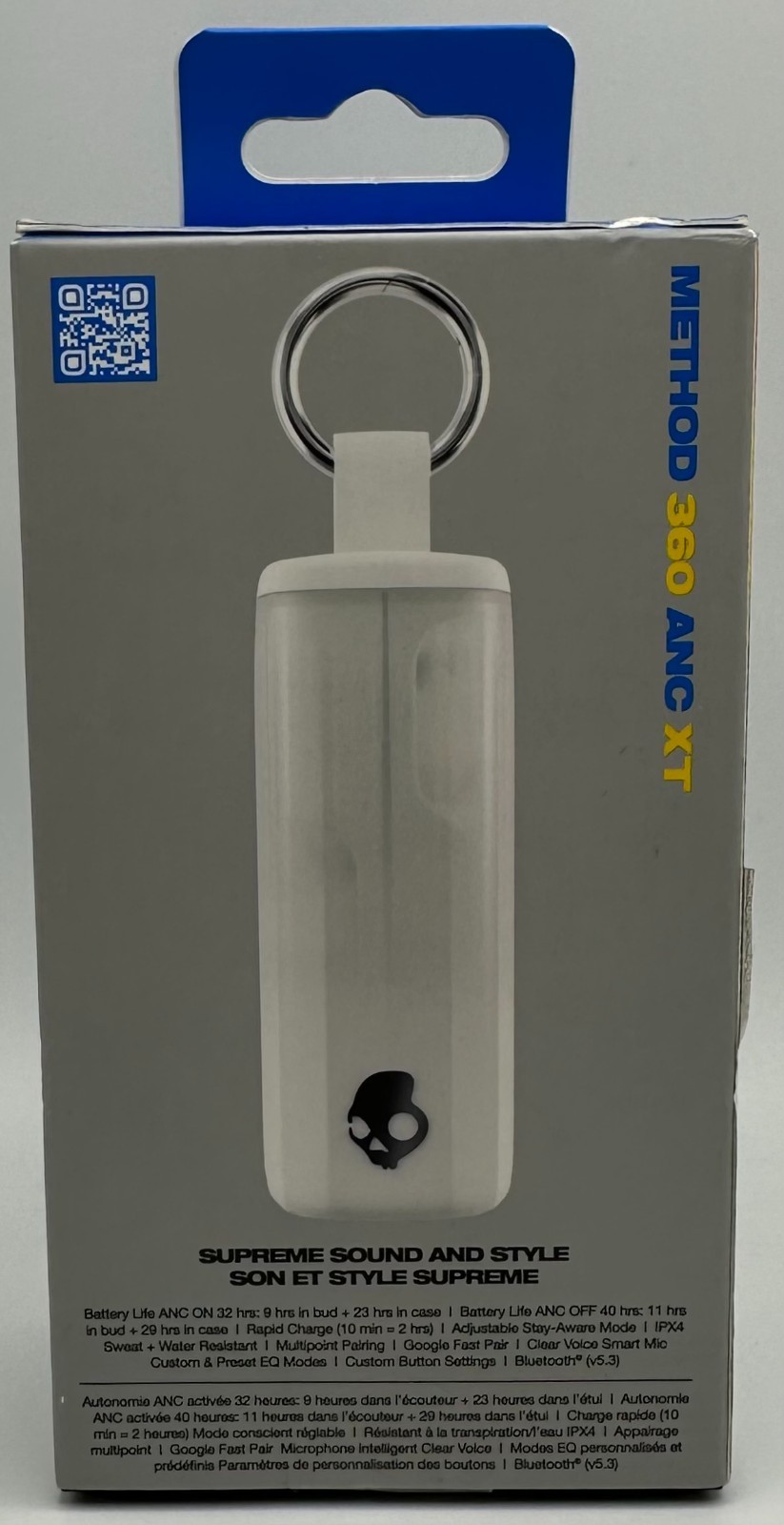 Skullcandy Method 360 ANC True Wireless Noise-Canceling Earbuds – Bone