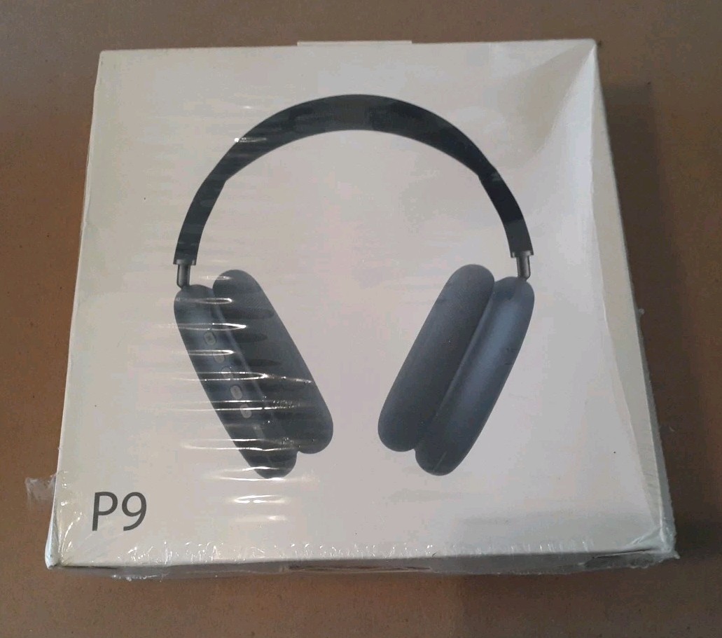 New P9 Wireless Bluetooth Noise Canceling Headphones W/Microphone – Black