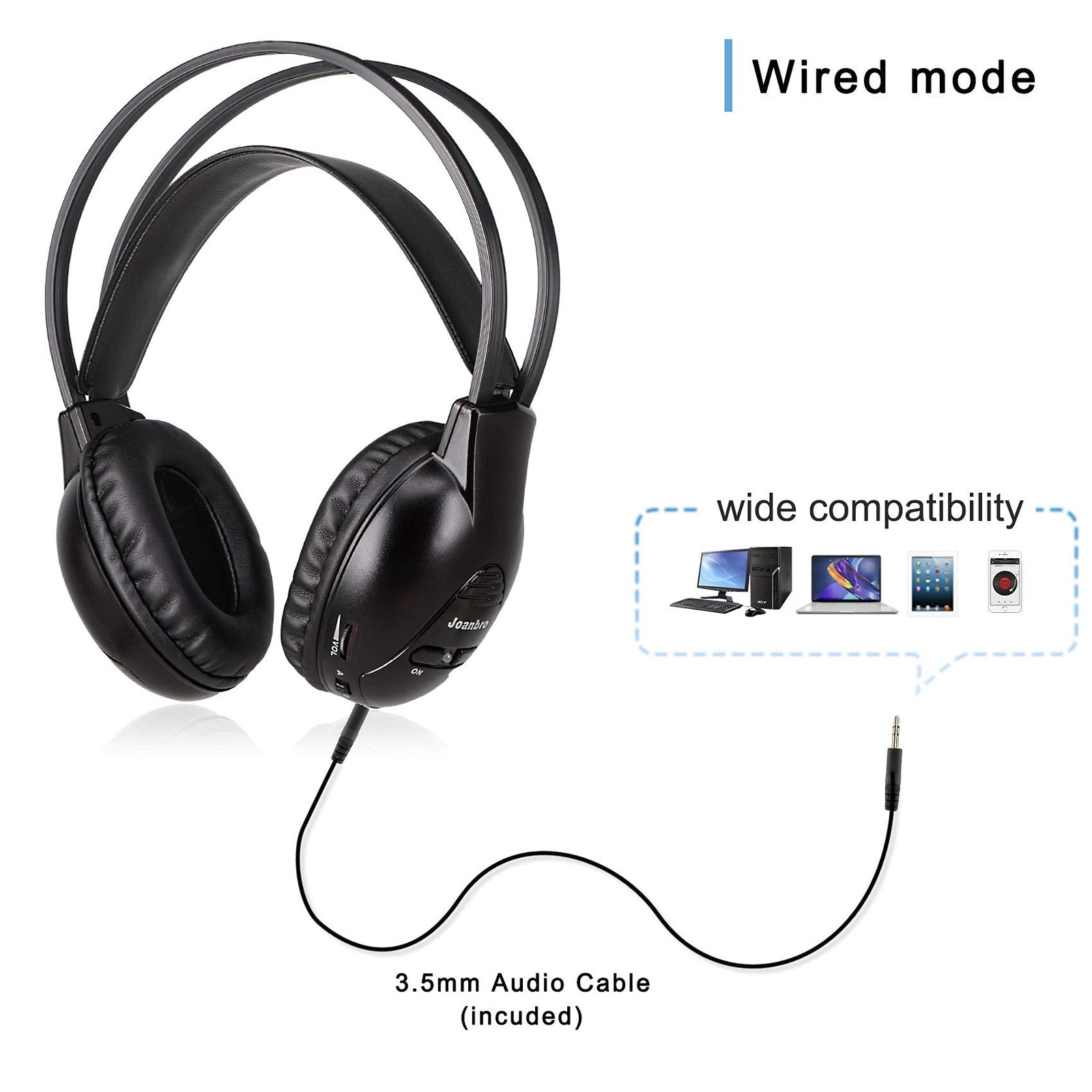 Wireless Car Headphones for Town & Country, Sienna, Sequoia, Odyssey, Grand C…