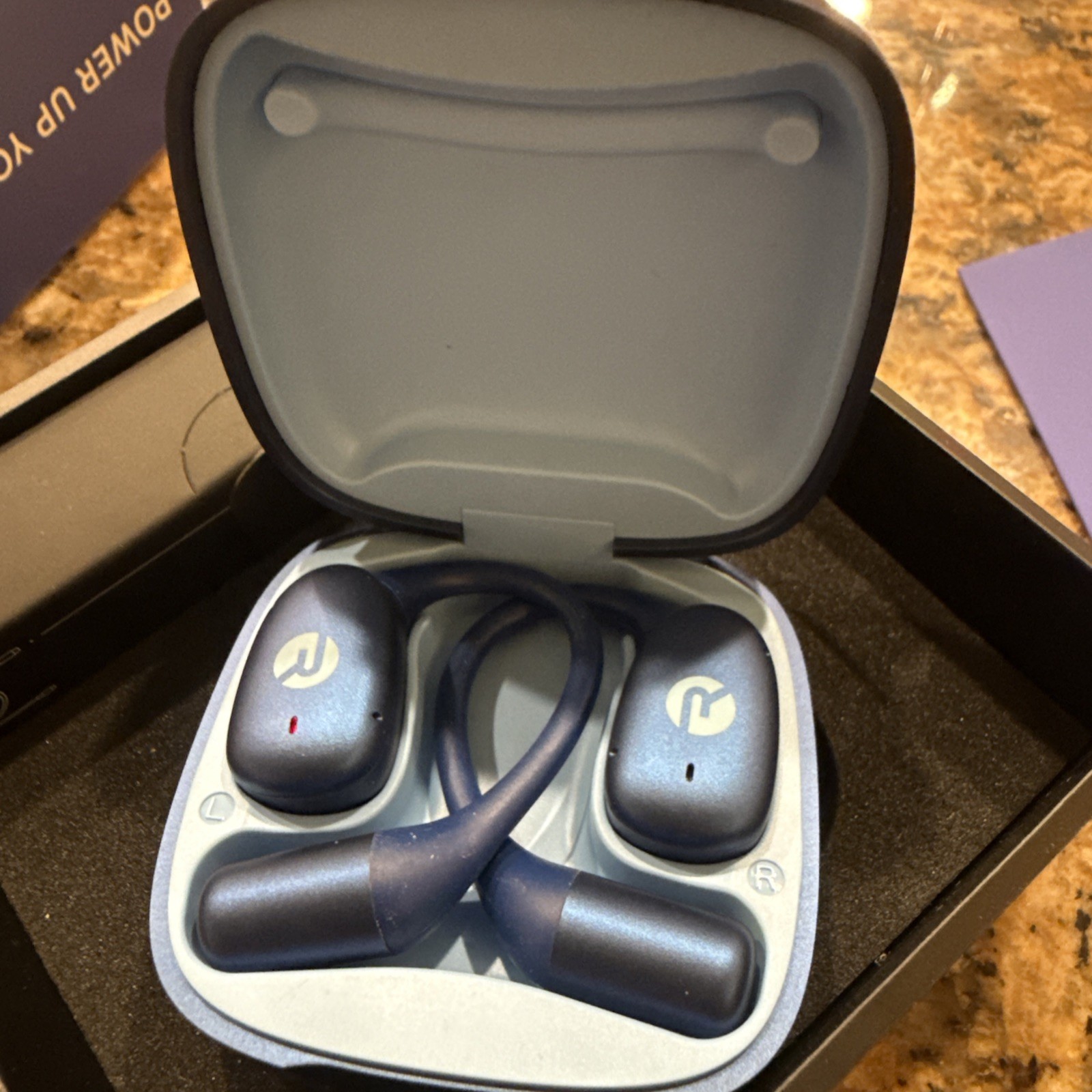 Raycon Essential Open Ear Earbuds Blue – Open Ear Headphones Ultra Lightweight