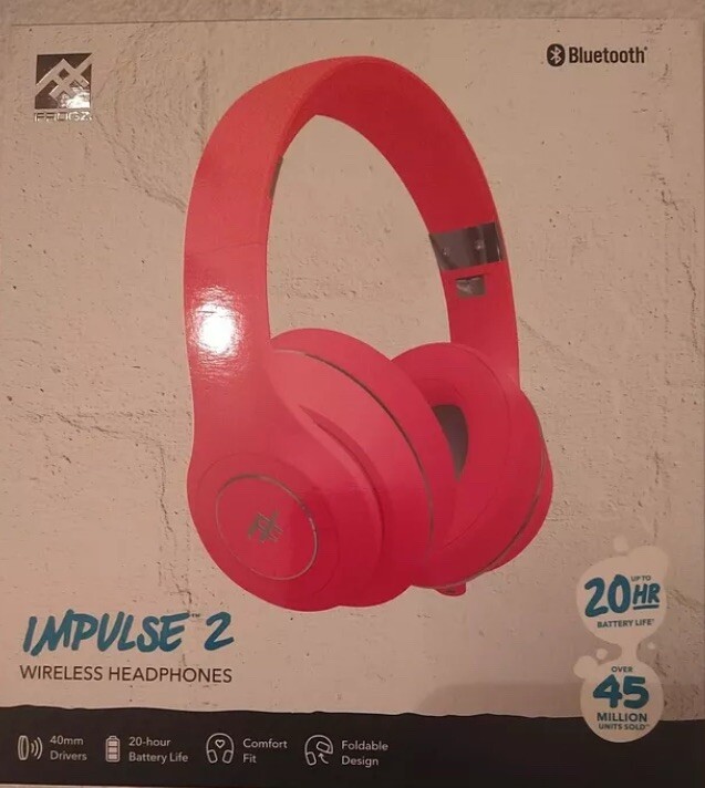 iFrogz Impulse 2 Wireless – Premium Headphones Long Battery Life Integrated Mic