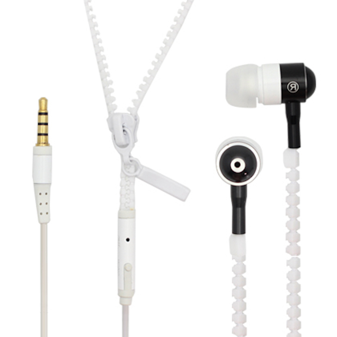 3.5mm Tangle-Free Zipper Earbuds Earphones For Samsung Galaxy Note 4 Edge 3 2 S6