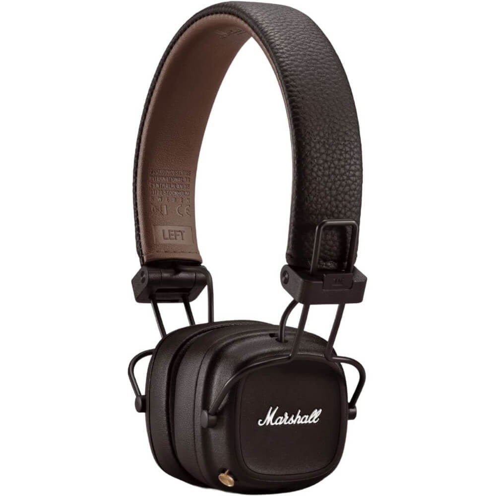 Marshall MAJOR4BTBRW Major IV On-Ear Bluetooth Headphones – Brown