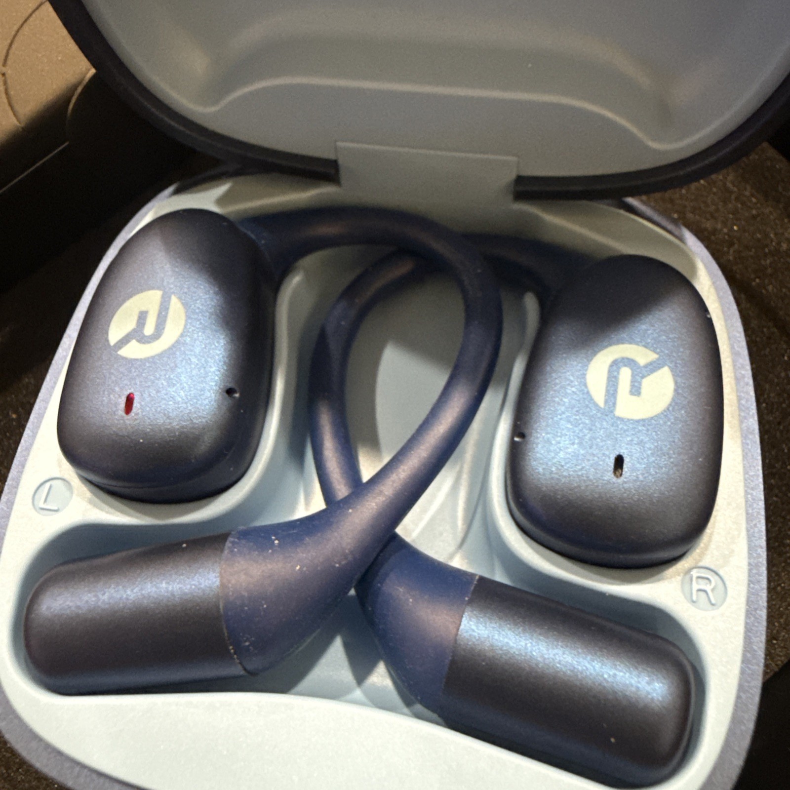 Raycon Essential Open Ear Earbuds Blue – Open Ear Headphones Ultra Lightweight