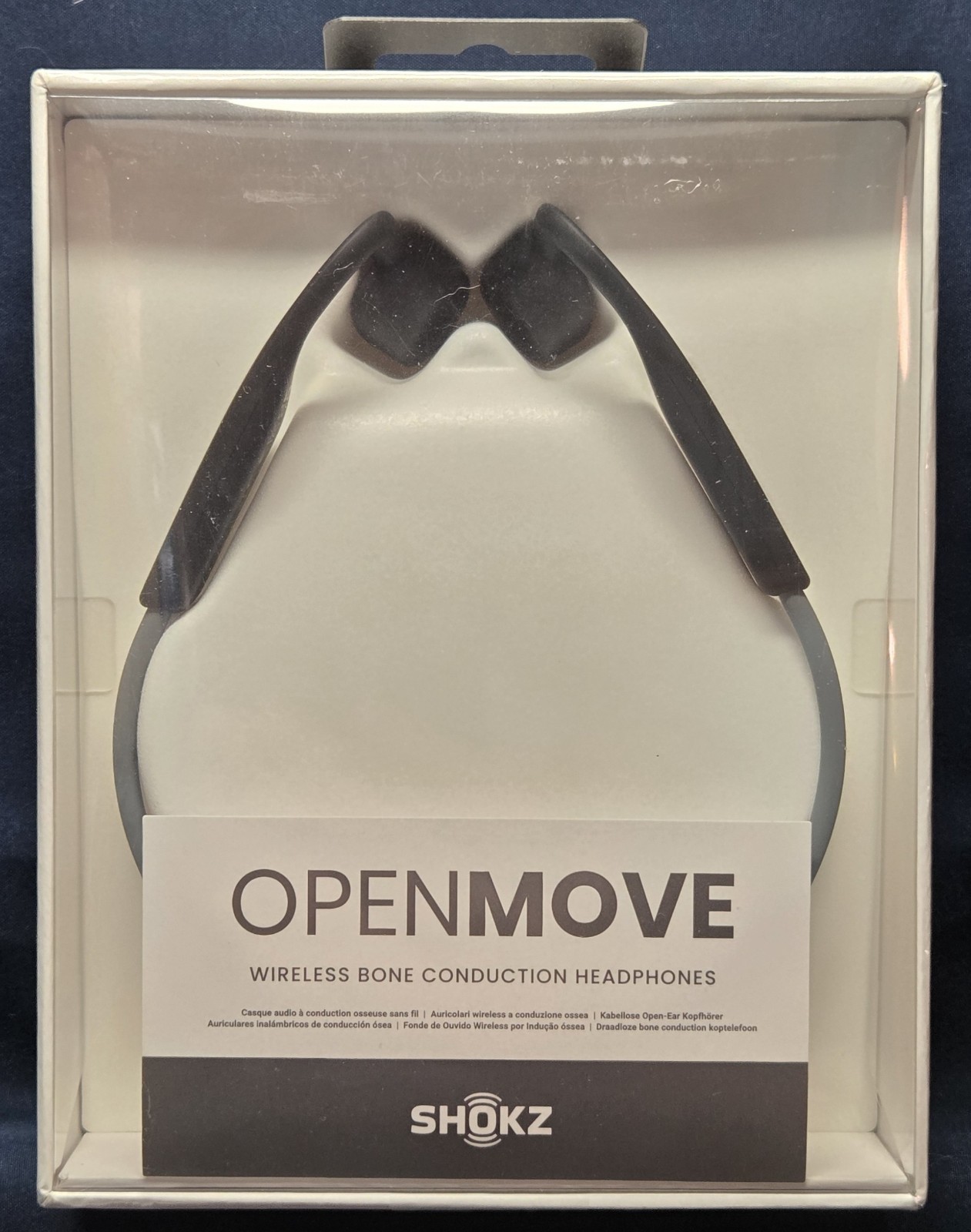 Shokz OpenMove Bone Conduction Open-Ear Bluetooth Wireless Headphones S661, Gray