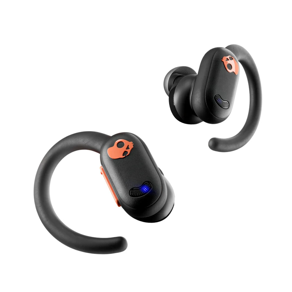 Skullcandy Push ANC Wireless Earbuds – Black/Orange (Certified Refurbished)