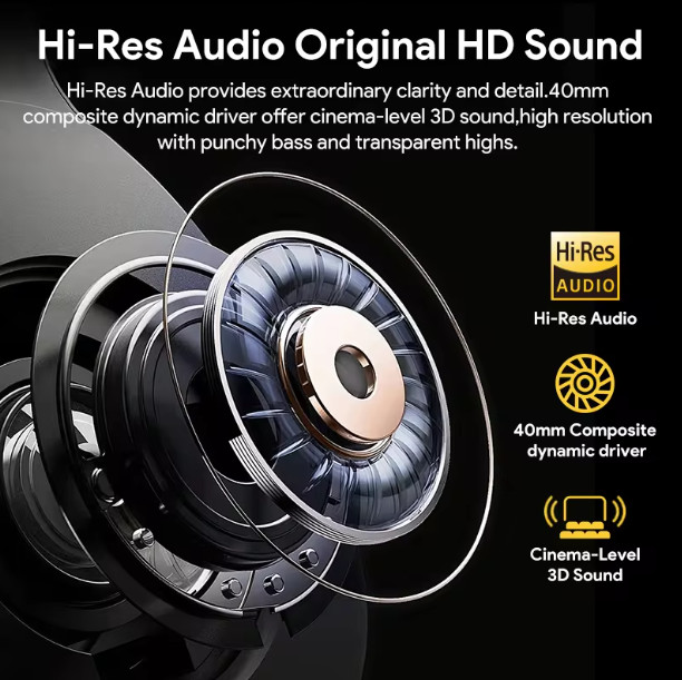 QCY H3 ANC Wireless Headphones over ear Noise Cancellation Bluetooth 5.4 headset