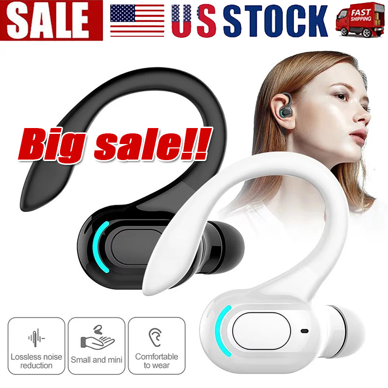 New Bluetooth 5.1 Headset Wireless Earbuds Earphones Stereo Headphones Ear Hook