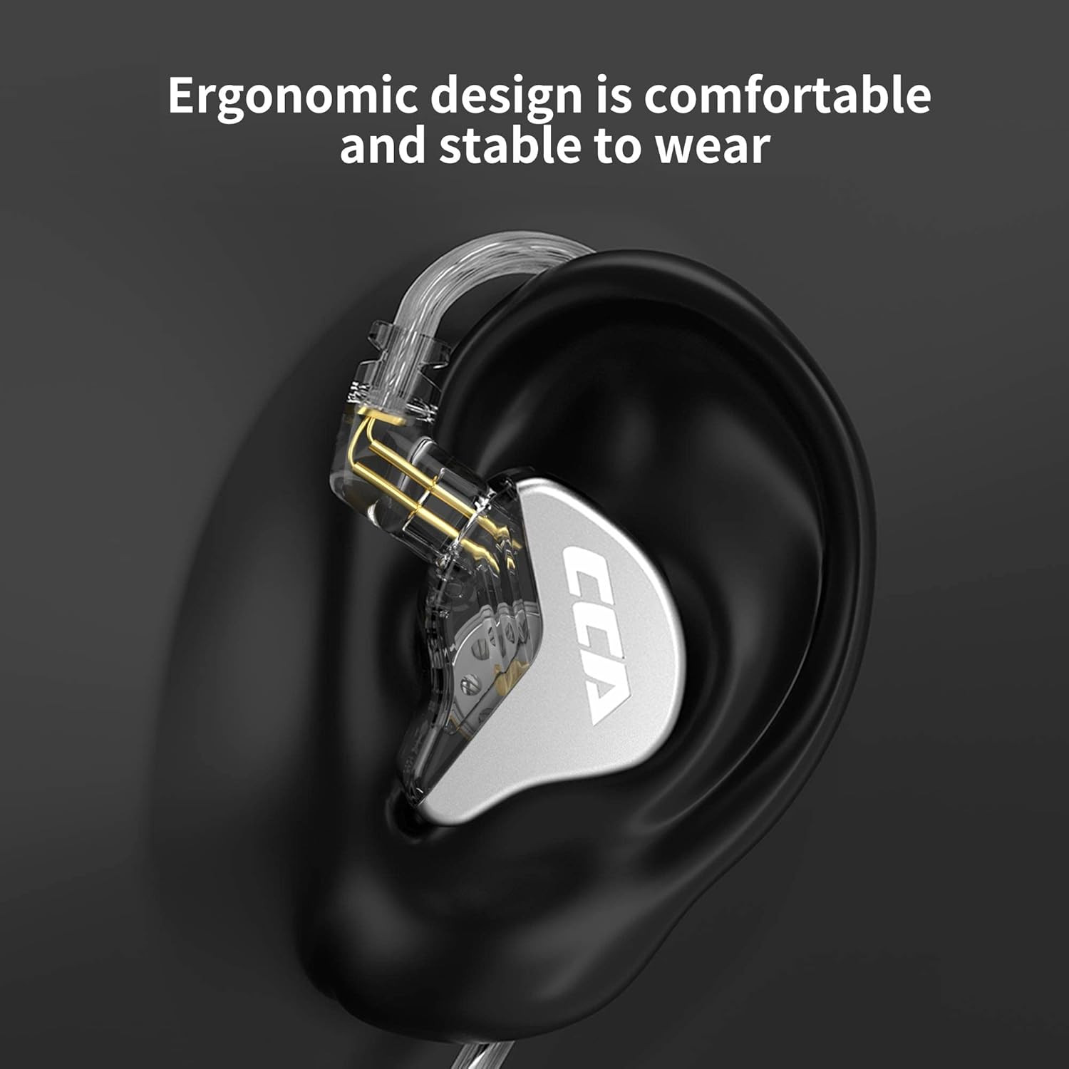 CRA in Ear Monitor Headphones, Ultra-Thin Diaphragm Dynamic Driver IEM Earphones