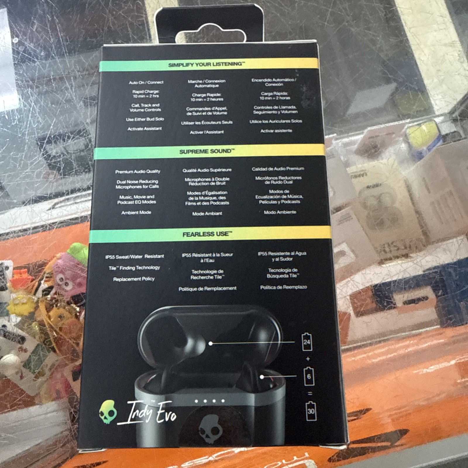 Skull candy true freedom, amplified, Indy XT Evo True wireless earbuds