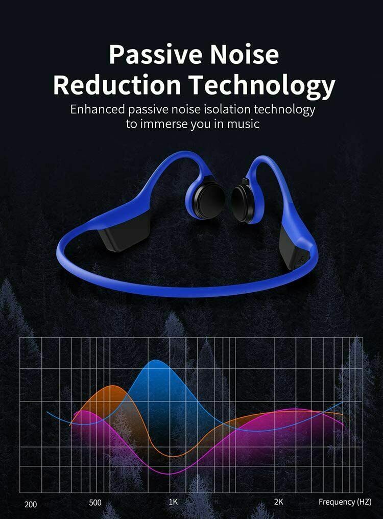 Open-Ear Design Bone Conduction Headphones without Bluetooth for Workouts