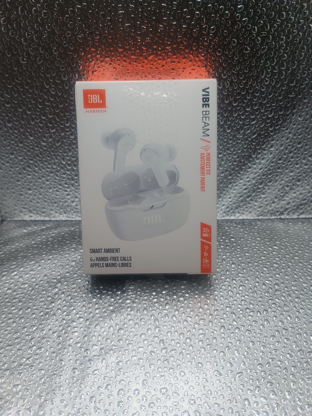 JBL Vibe Beam True Wireless Bluetooth Earbuds (White)