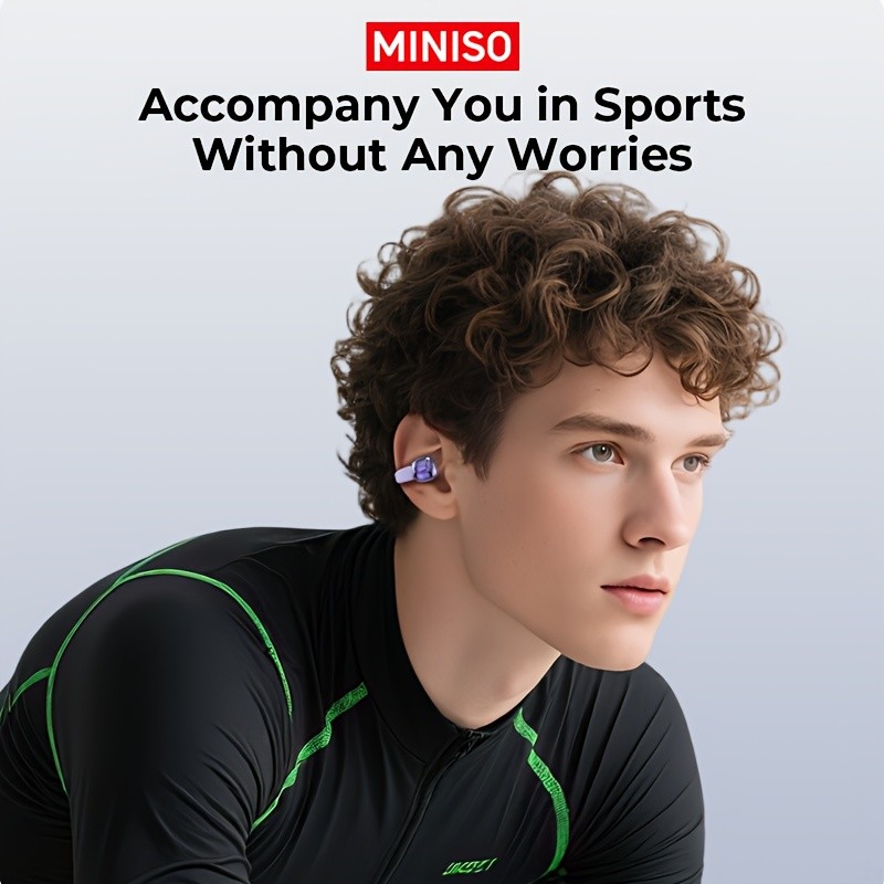 Miniso MS198 Wireless Clip-on Earbuds Bluetooth Headset AI Translator Headphones