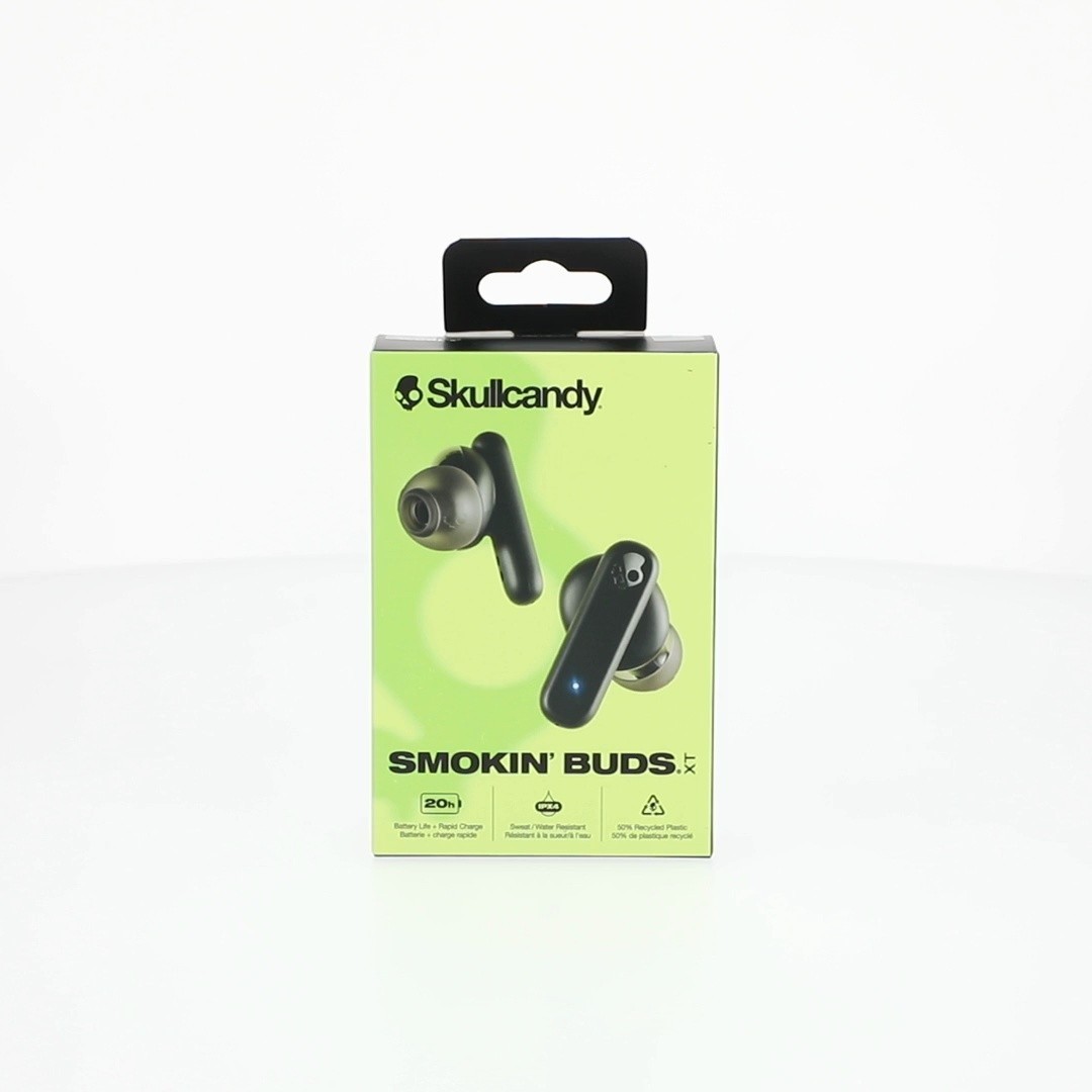 Skullcandy Smokin’ Buds XT True Wireless in-Ear Earbuds, Black