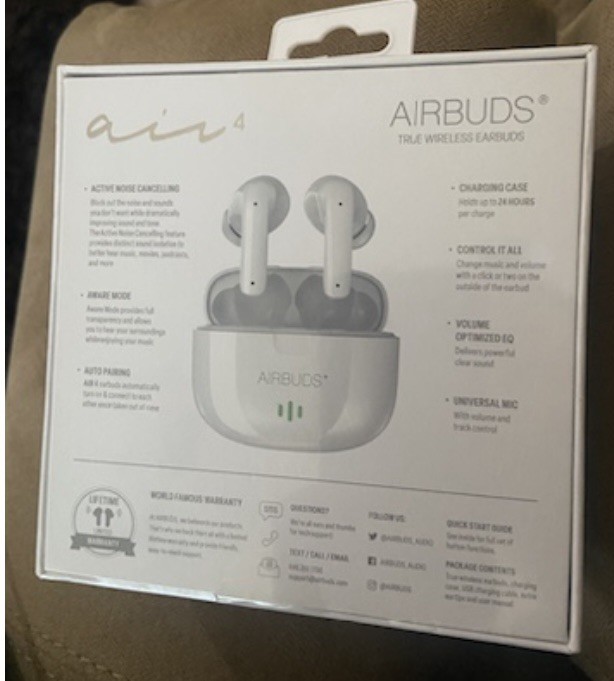 Air4 Airbuds Active Noise Cancelling Wireless Earbuds
