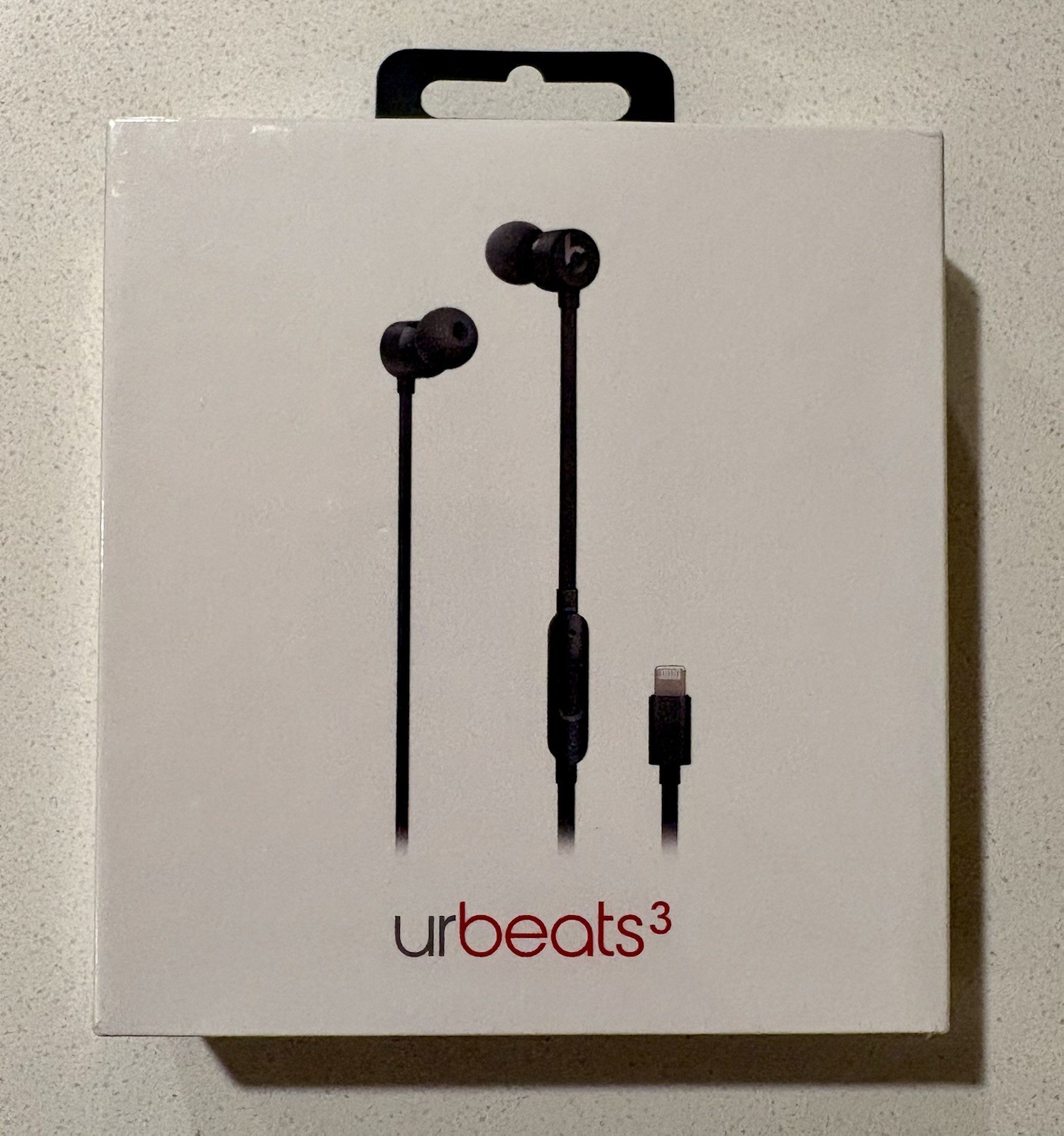 Beats by Dr. Dre UrBeats3 In the Ear Headphones *Lightning Cable* – Black New
