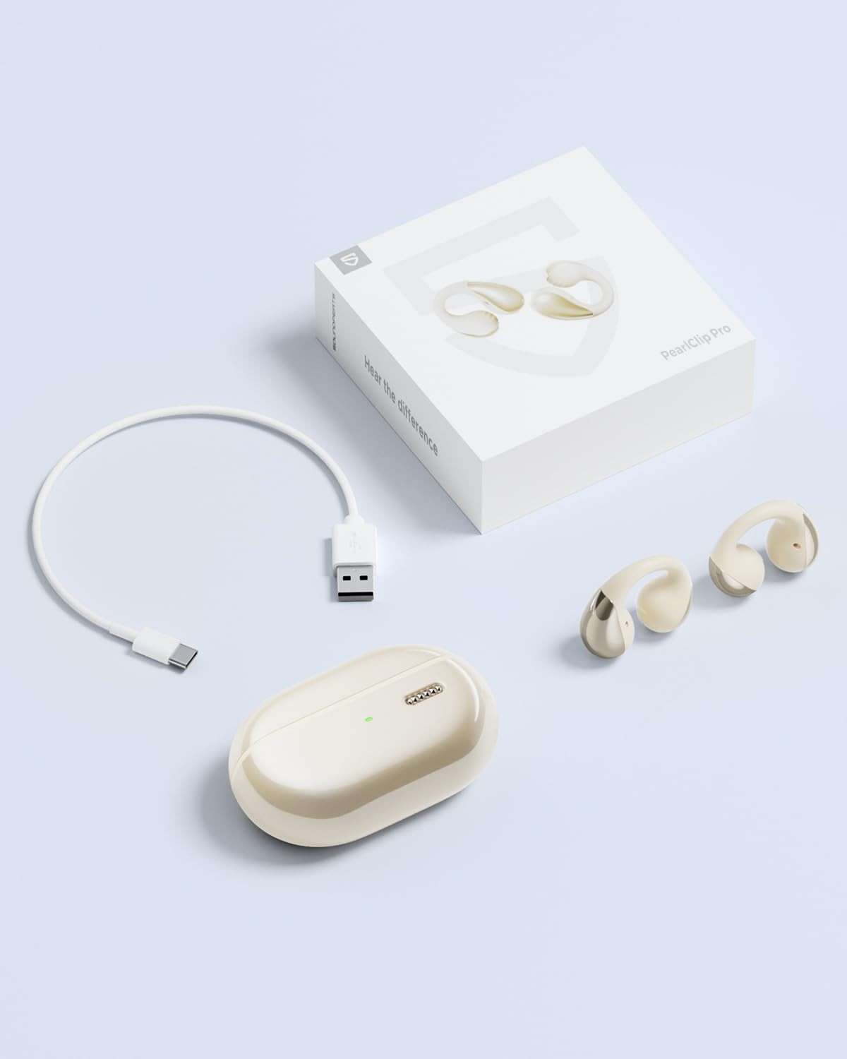 New Soundpeats Pearl Clip Pro Bluetooth 6.0 with Mic, IPX5 Waterproof Headphones