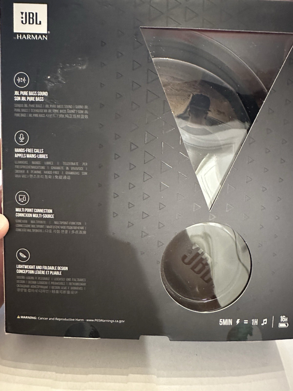 NEW JBL Tune 500BT Wireless Bluetooth On-Ear Headphones with Microphone Black