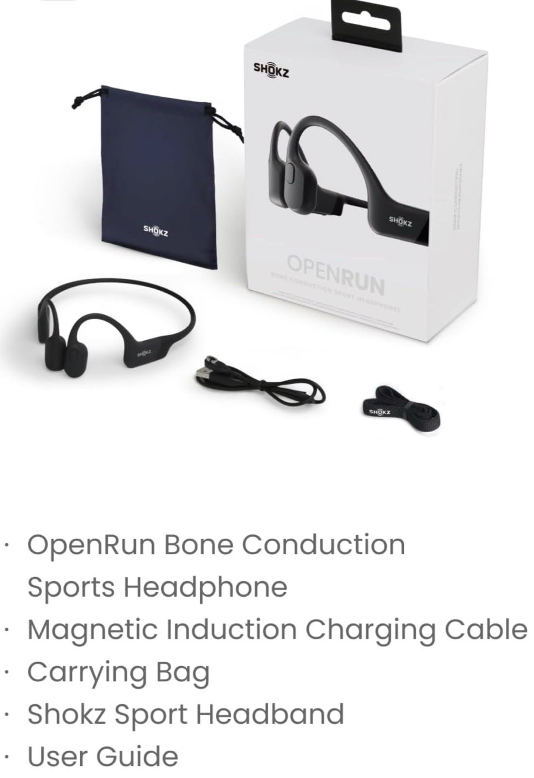 SHOKZ OpenRun Bone Conduction Sport Headphones