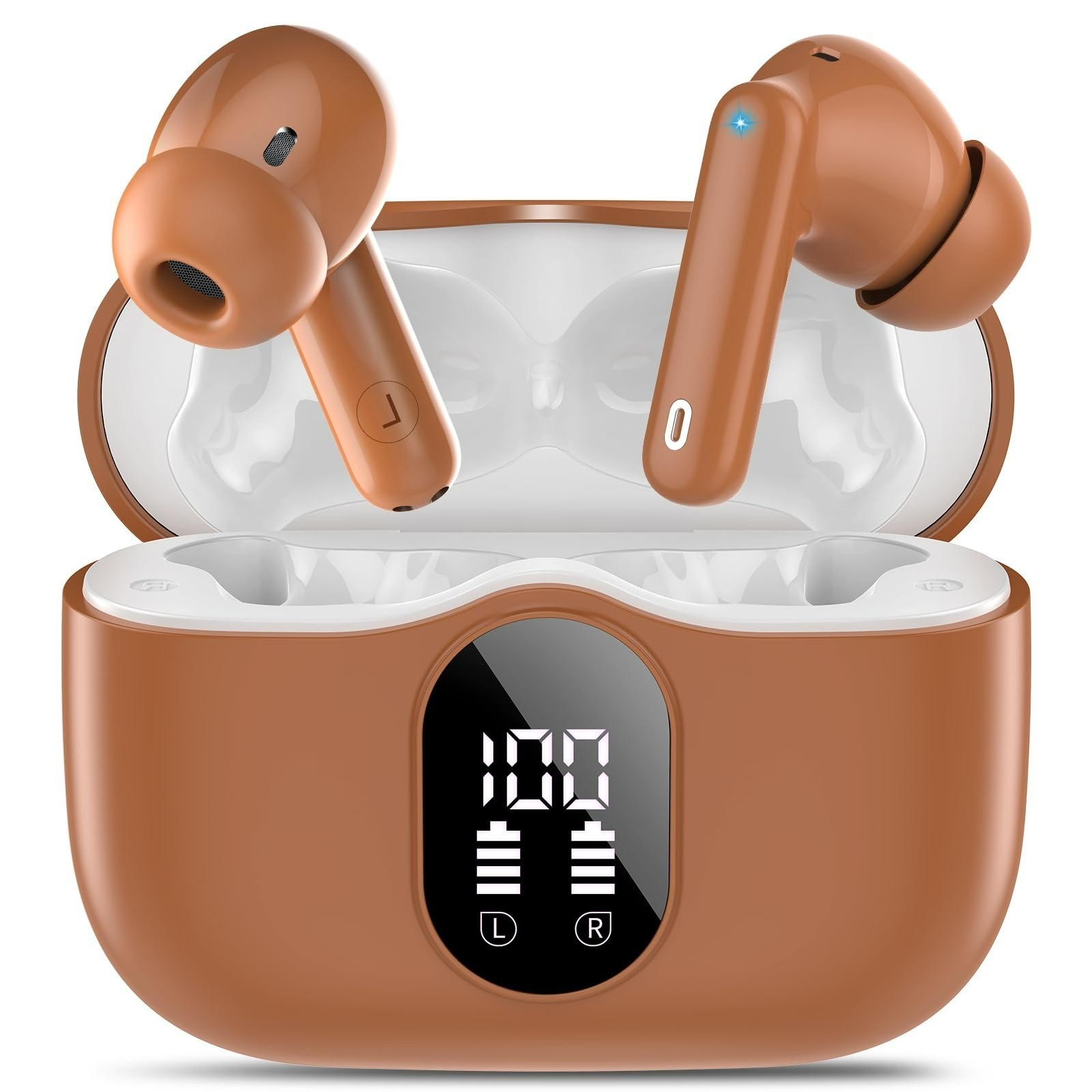 Btootos A90 Pro Wireless Earbuds Bluetooth 5.4 Noise Cancelling IP7 Waterproof