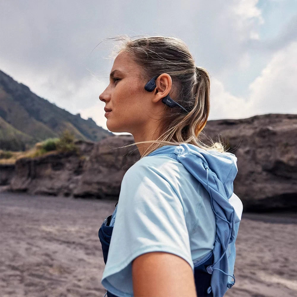 Shokz OpenRun Pro 2 Mini Bone Conduction Bluetooth Wireless Headphones – Black