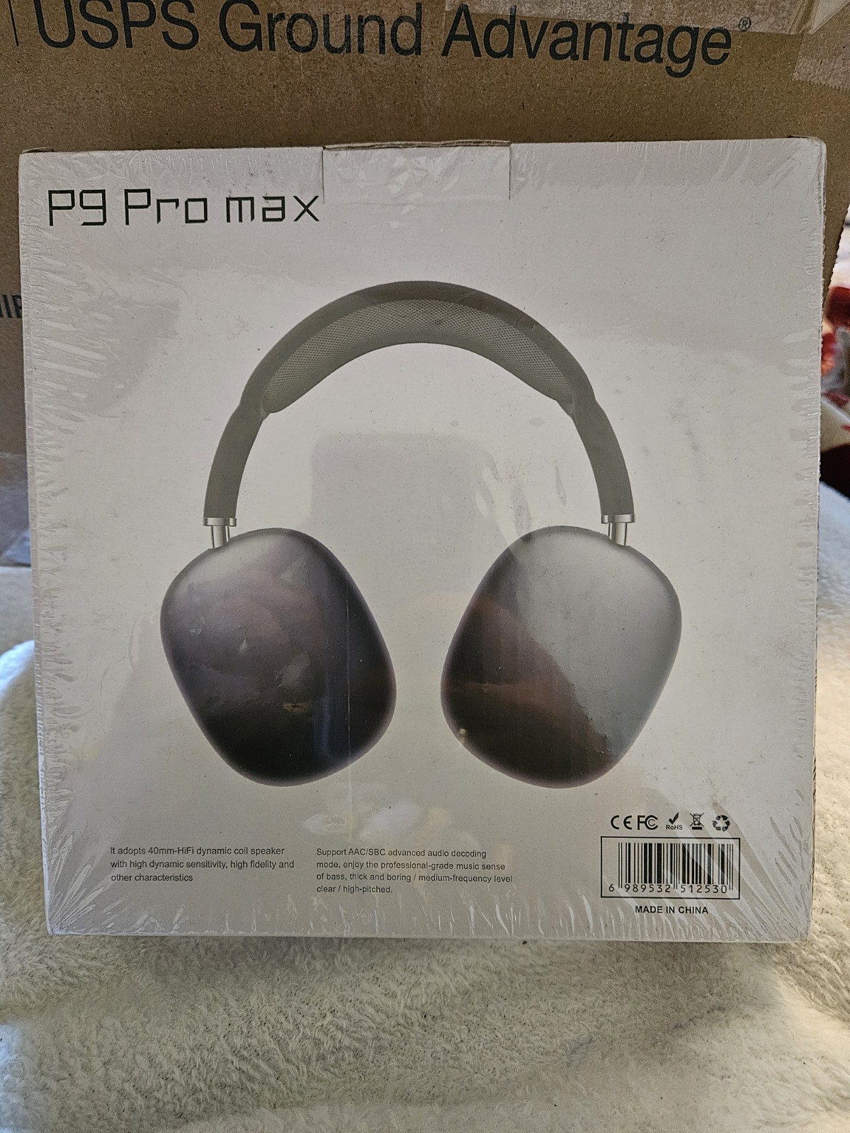 New Unopened P9 Pro Max Headphones, New/Sealed, See Pics